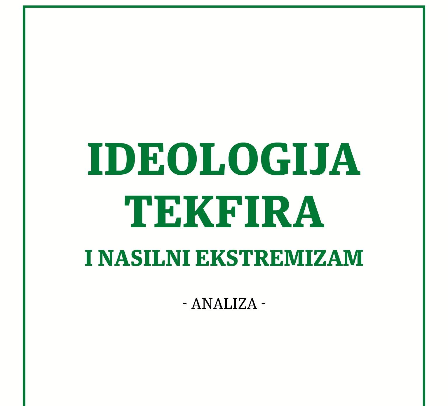Vijeće muftija izdalo knjigu „Ideologija tekfira“, bit će podijeljena svim imamima i vjeroučiteljima 